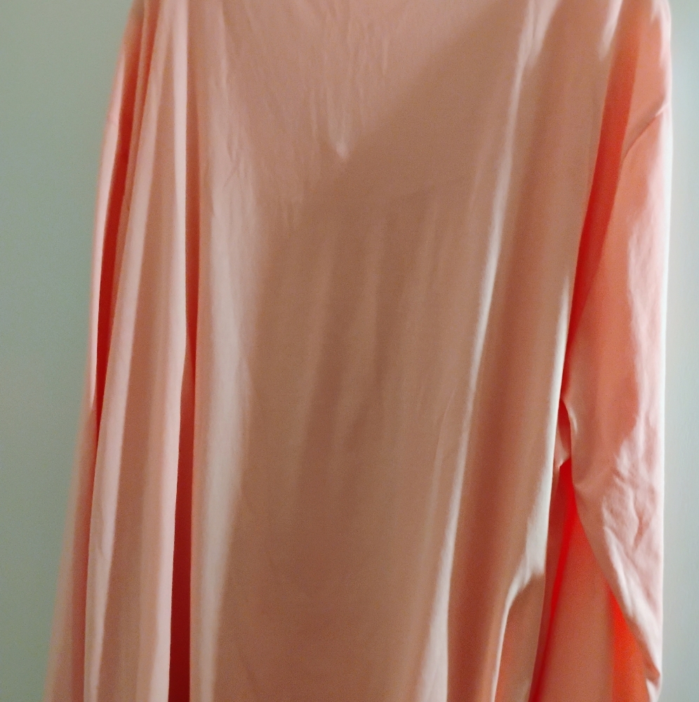 Women's Plus Size Peach Blouse - Picture 3 of 3